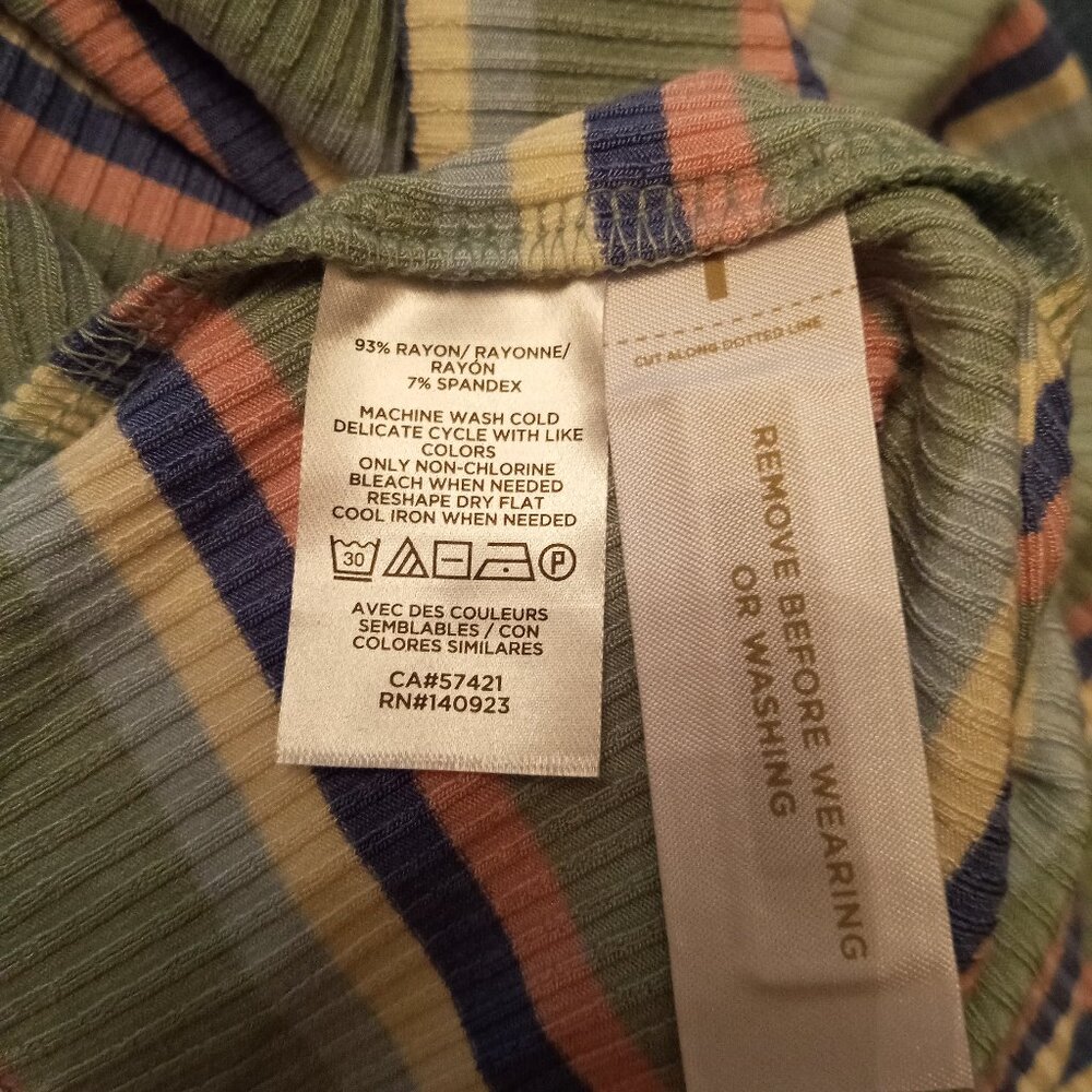 Ann Taylor Loft striped tank maxi dress sz L NWT /B21 - Picture 6 of 6
